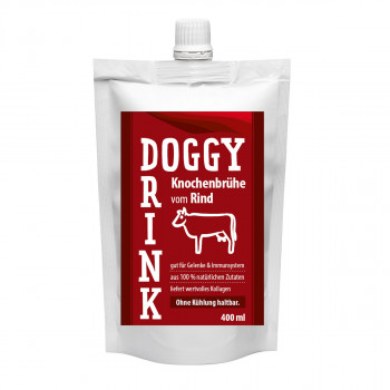 Doggy Drink af oksebens-bouillon